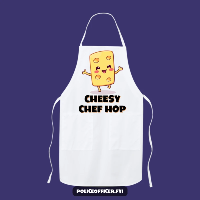 Funny Cheese Hop Apron: Cook with Cheesy Smiles and Style