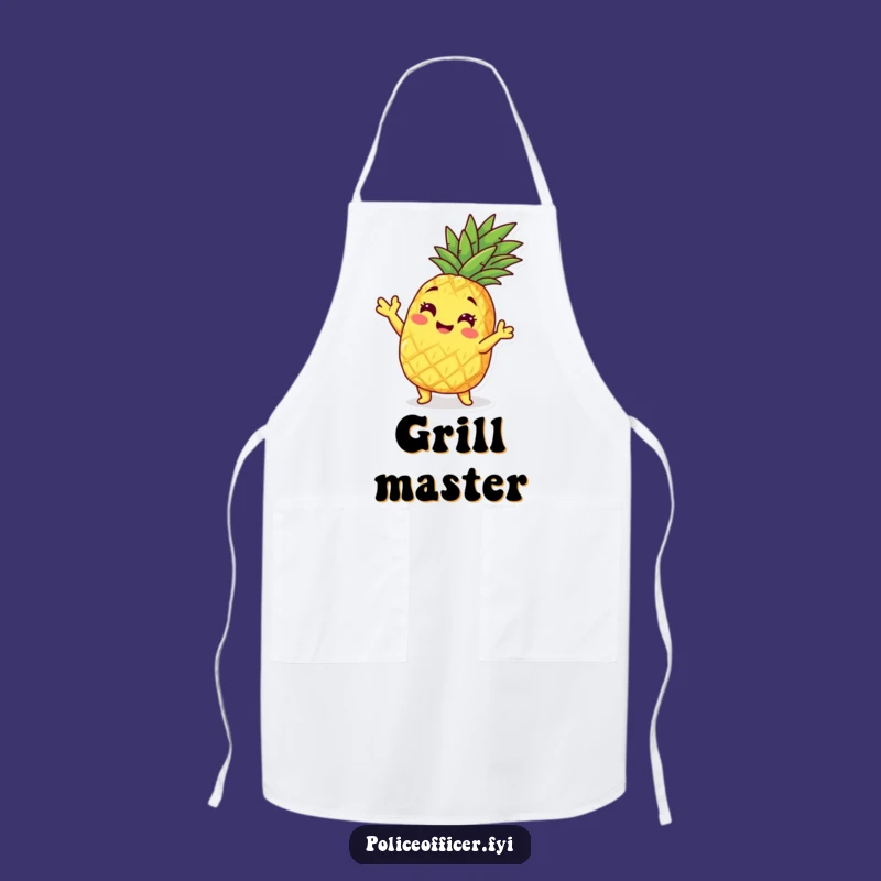 Funny Pineapple Pose Apron - Serve Up Smiles with Tropical Flair