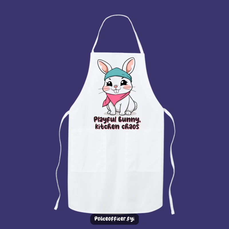 Funny Rabbit Apron - Playful Kitchen Fun for Chefs
