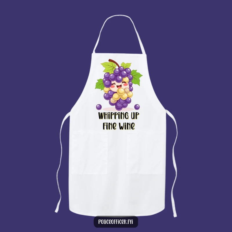 Funny Grapes Apron: Cook with Hilarious Bouncing Fruit Joy!