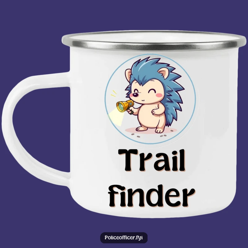 Funny Brave Hedgehog Camping Mug - Explorer's Brew for Outdoor Fun