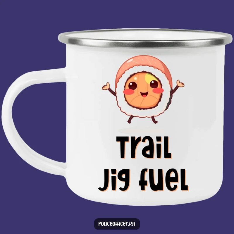 Funny Sushi Roll Campfire Mug: Durable and Hilarious for Outdoor Adventures