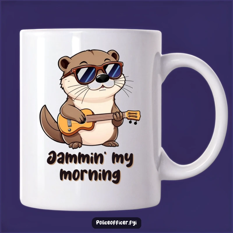Funny Otter Shades Mug: Cool Musician Smirk - Awesome Gift for Otter Lovers
