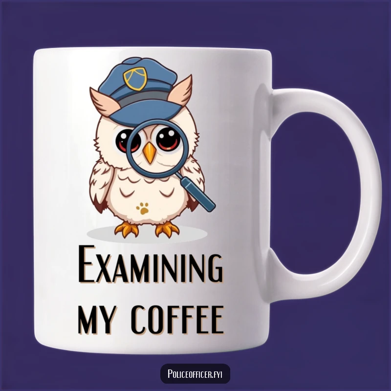 Funny Wise Owl Detective Mug - Mystery Humor for a Great Gift