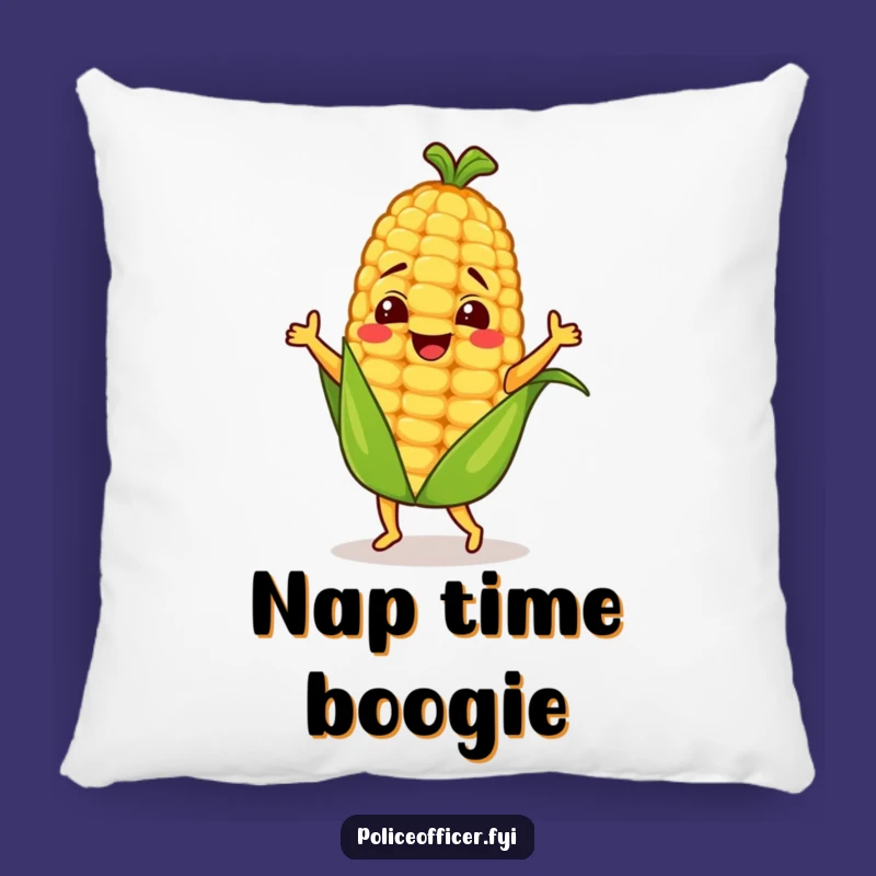 Funny Dancing Corn Cob Pillow - Cozy Cartoon Corn Cob Cuteness for Your Couch