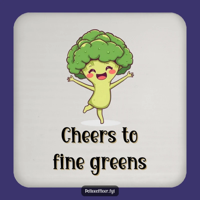 Funny Broccoli Coaster: Protect Surfaces with Hilarious Pirouettes!