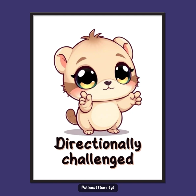 Funny Traffic Director Poster: Add Whimsical Control to Your Walls, Excellent Funny Gift