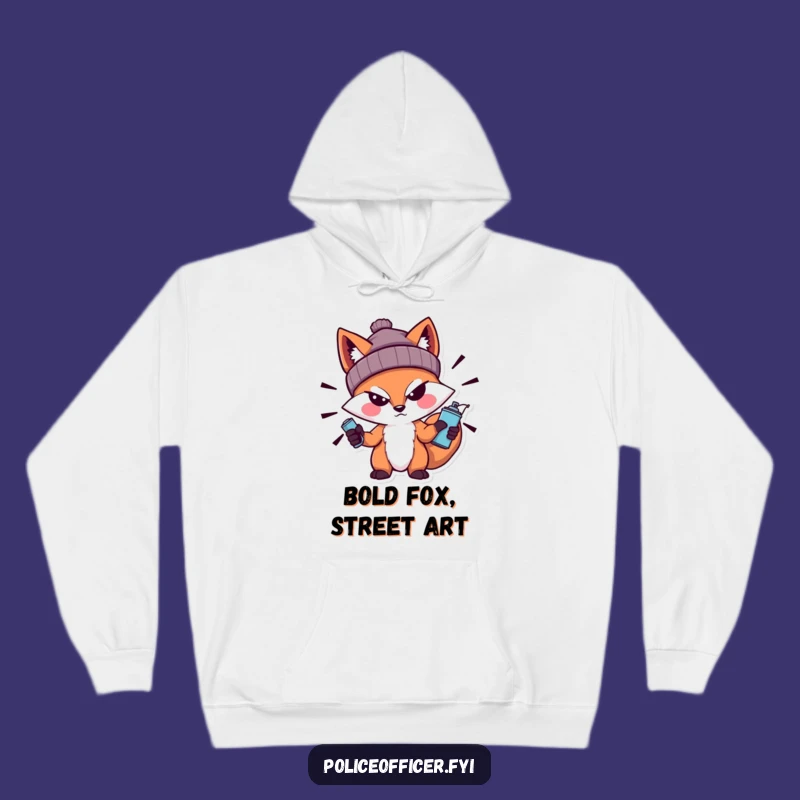 Funny Fox Hoodie - Urban Cool with a Sneer