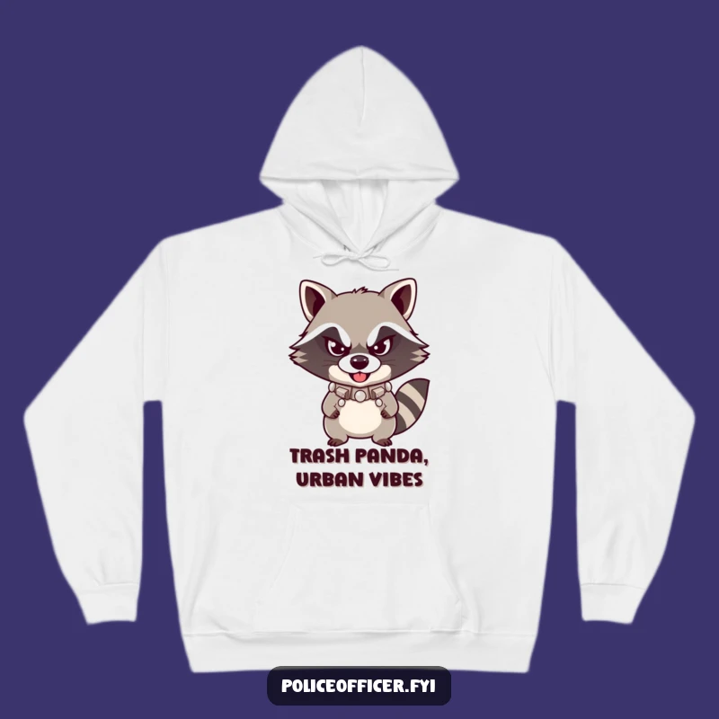 Funny Raccoon Hoodie - Cozy Mischief with a Defiant Smirk