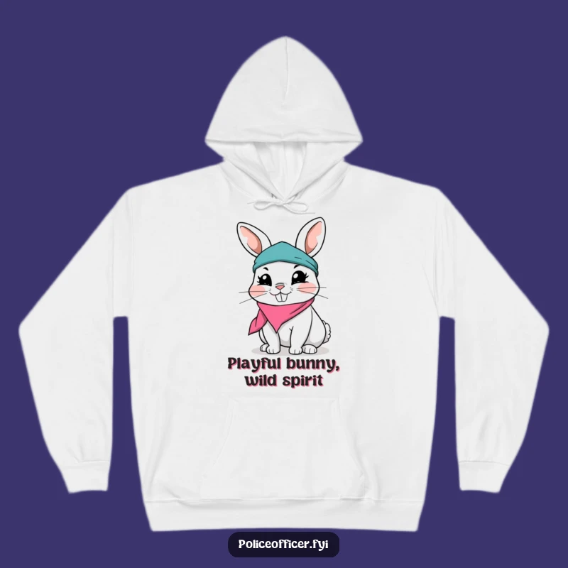 Funny Rabbit Hoodie - Cozy Playfulness with a Grin