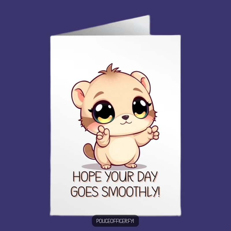 Free Printable Funny Birthday Card: Traffic-Directing Creature - Downloadable Fun Gift!