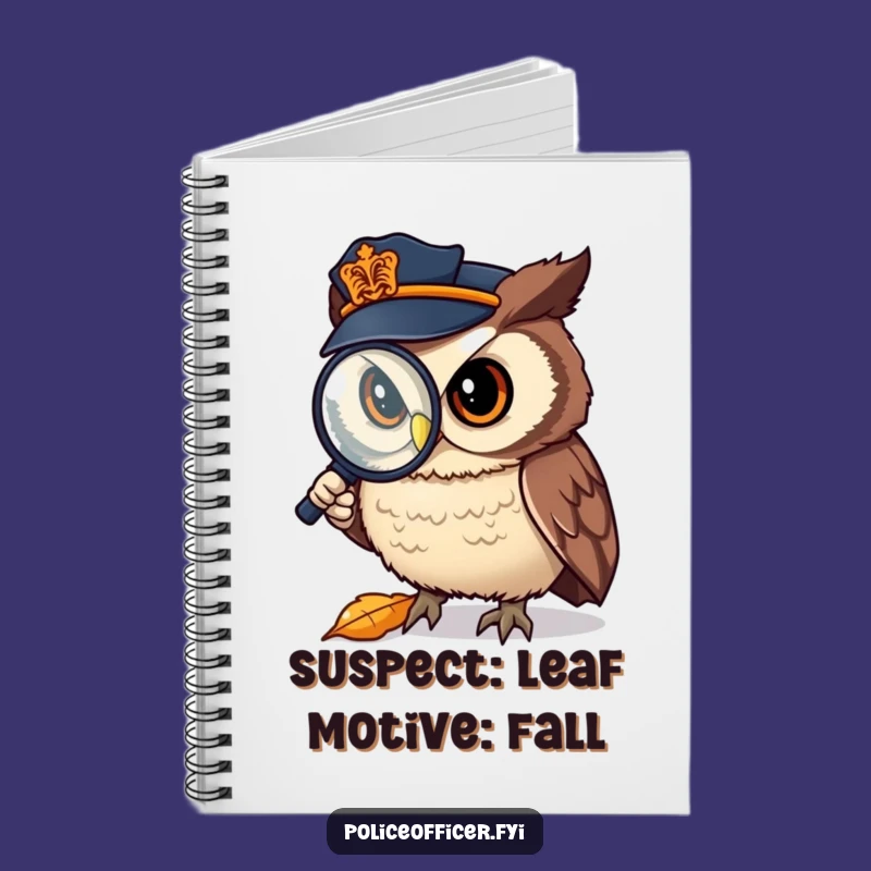 Funny Owl Detective Notebook: Case Notes, Ideal Funny Gift