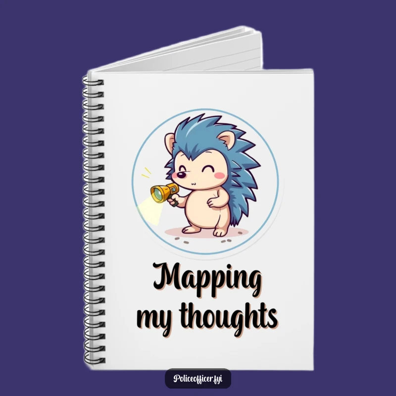 Funny Brave Hedgehog Notebook - Explorer's Journal for Inspiring Notes