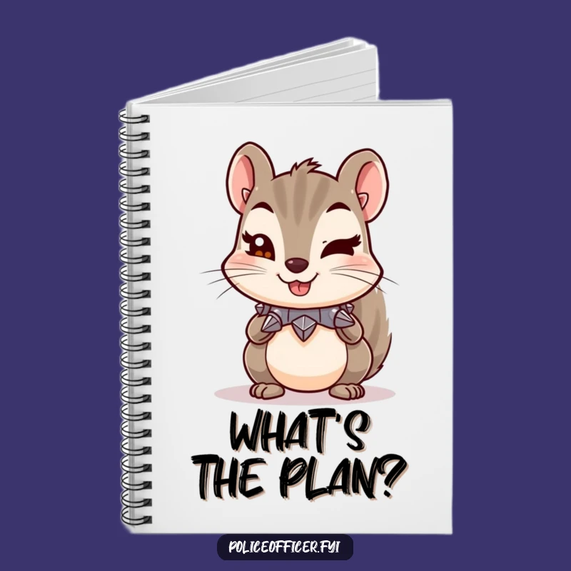 Funny Squirrel Notebook: Spiked Collar Mischief & Wink - Journaling Fun Gift