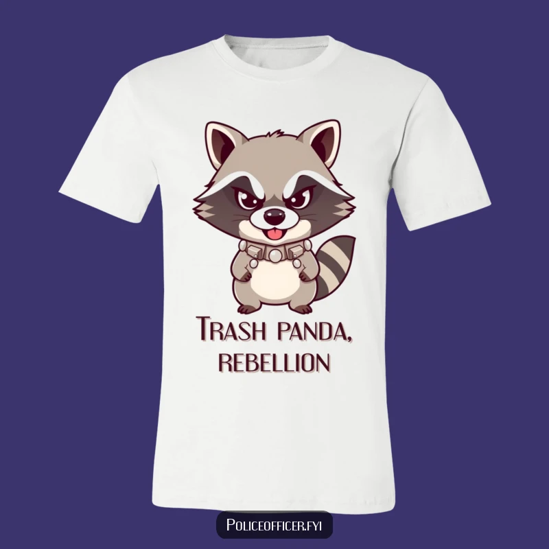 Funny Raccoon T-Shirt - Wearable Mischief with a Defiant Smirk
