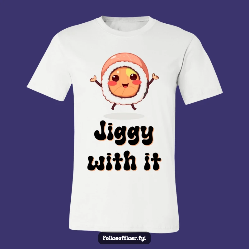 Funny Sushi Roll Dancing Tee: Hilarious Foodie Apparel for a Cheerful Gift