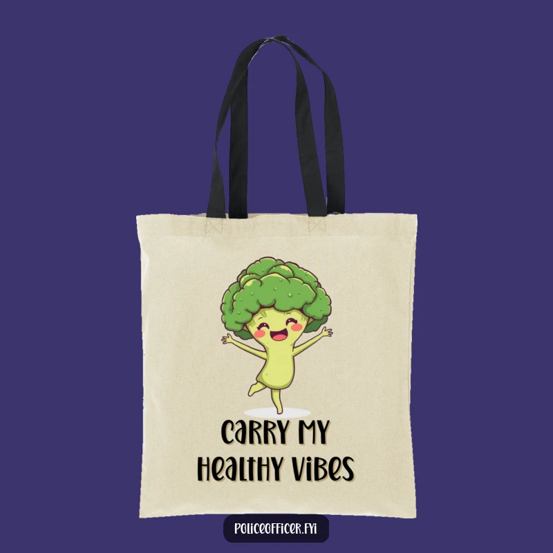 Funny Broccoli Tote Bag: Carry Your Moves with Hilarious Pirouette Style!