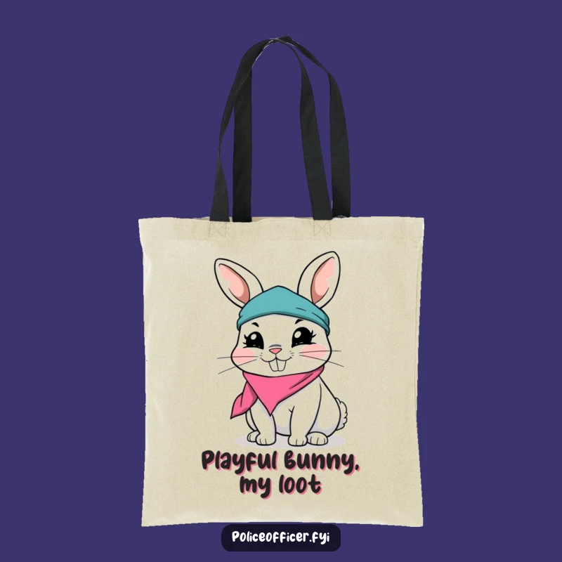 Funny Rabbit Tote Bag - Playful Companion for Your Day